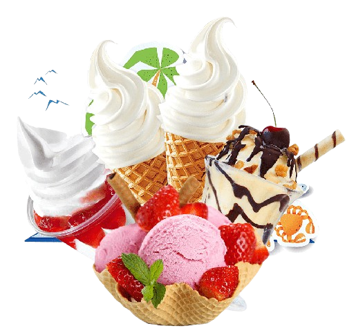 Colorful ice cream